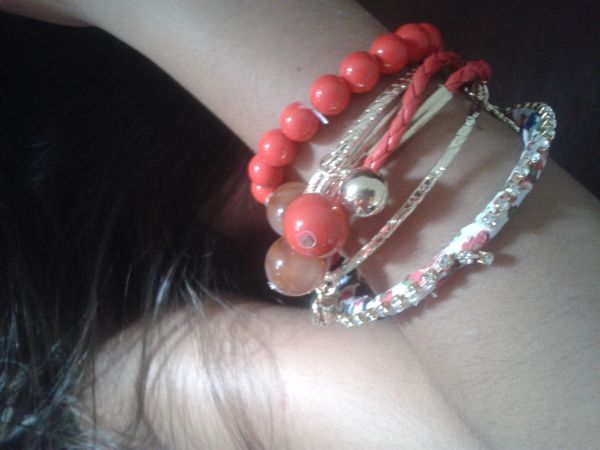 Conjunto de Pulseiras/Vermelho