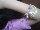 Conjunto de Pulseiras/Roxo