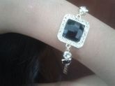 Pulseiras com Pedras/Preto